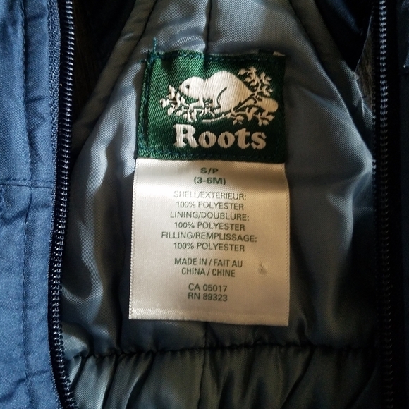 Roots Canada Infant Snowsuit Snow Bibs 3-6 Mos Blue - Picture 4 of 7